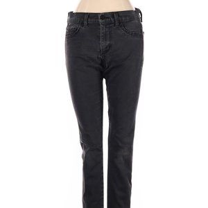 Siwy Jeans Black Skinny Leg Cut Mid Rise Waist Size 25 #171